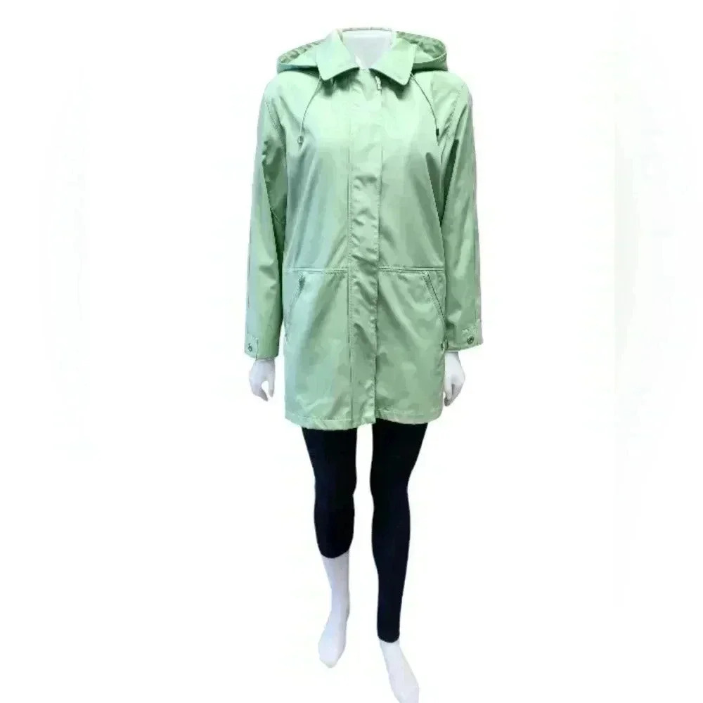 London Fog Light Green  " Dotti" LS Jacket Size Medium